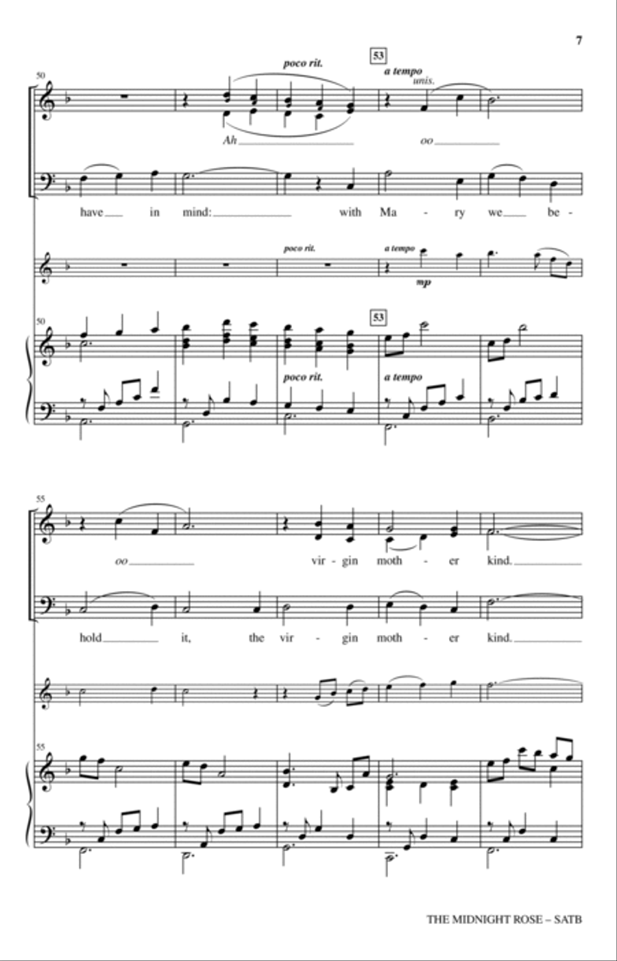The Midnight Rose The Midnight Rose 4-Part scores gallery preview page 6