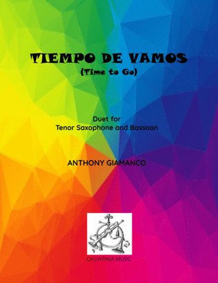Book cover for TIEMPO DE VAMOS (tenor sax and bassoon duet)
