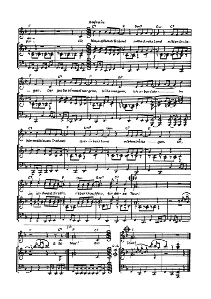Ein himmelblauer Trabant Voice scores gallery preview page 4