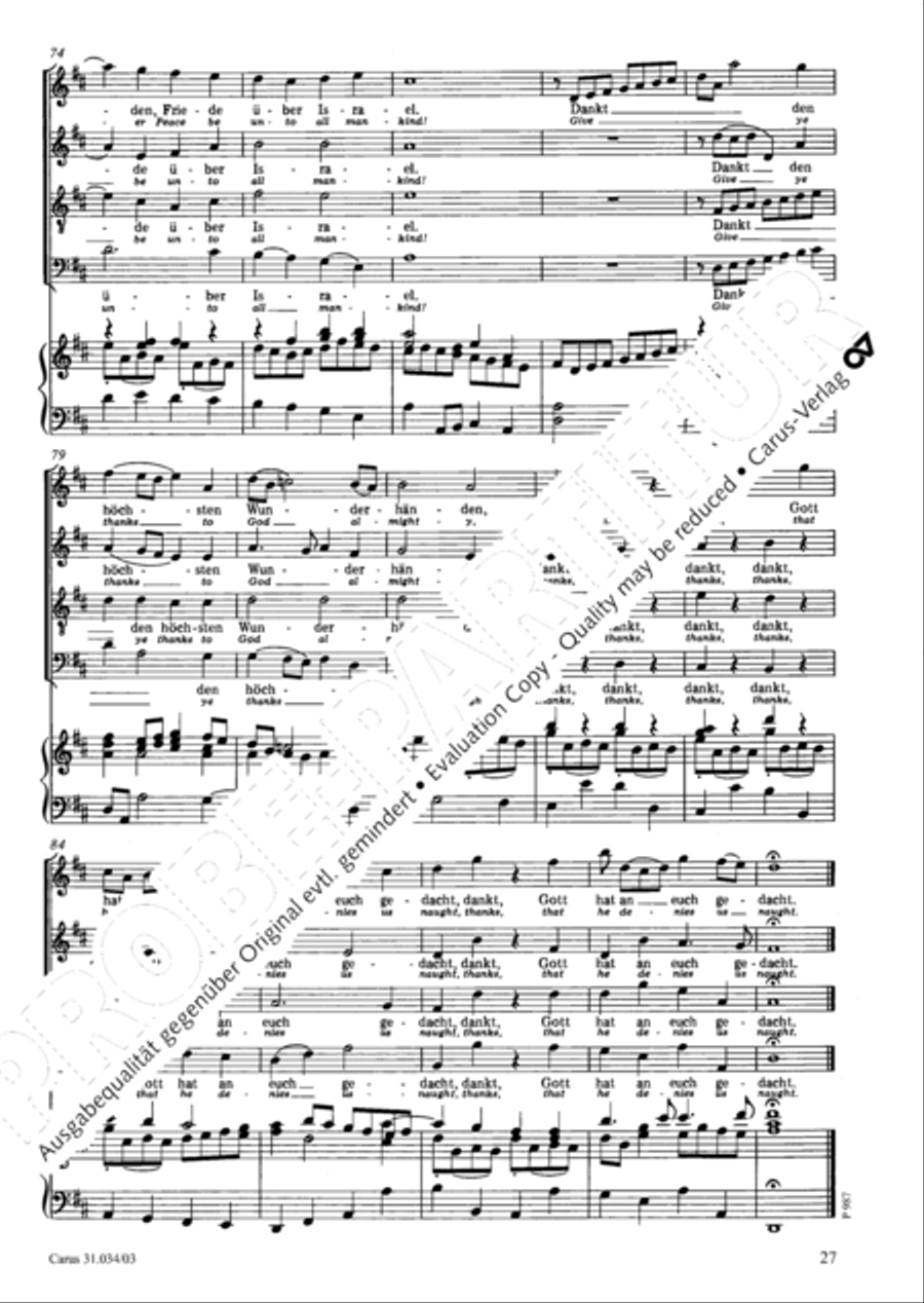 O fire everlasting (O ewiges Feuer, o Ursprung der Liebe) ATB scores gallery preview page 28