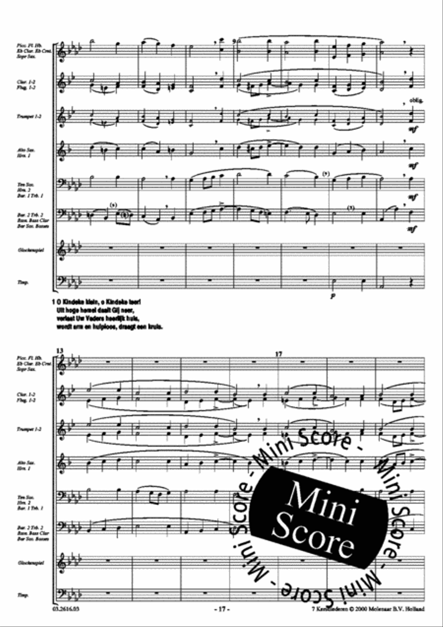 7 Kerstliederen Men's Choir scores gallery preview page 18