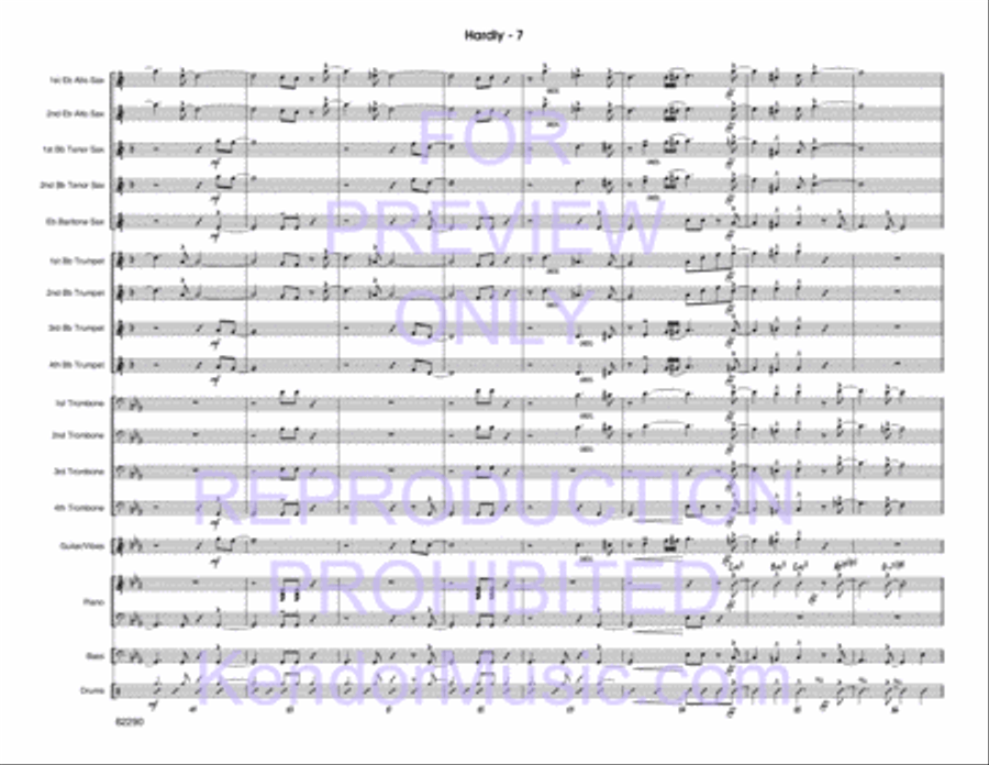 Hardly Jazz Ensemble scores gallery preview page 8