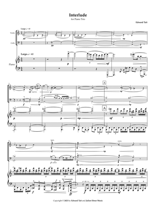 Interlude for Piano Trio (Op. 17) – Score