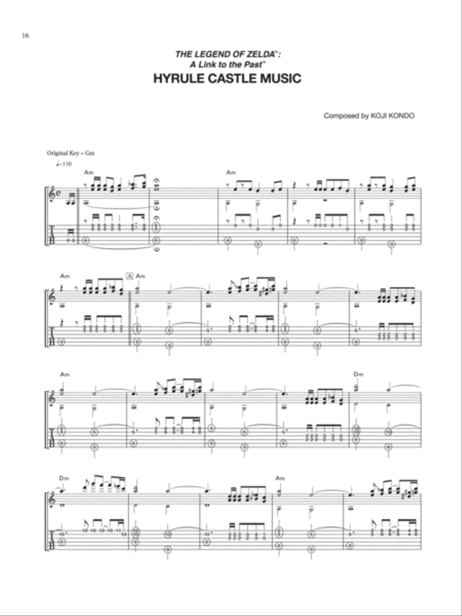 The Legend of Zelda™: A Link to the Past™ Hyrule Castle Music Electric Guitar scores gallery preview page 1