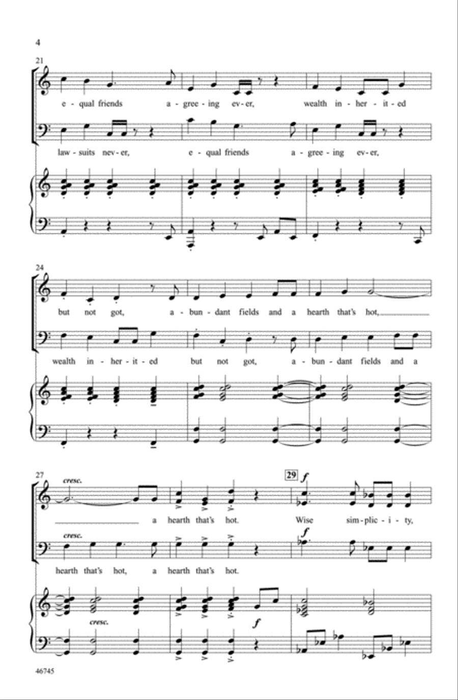 A Pleasant Life A Pleasant Life Choir scores gallery preview page 3