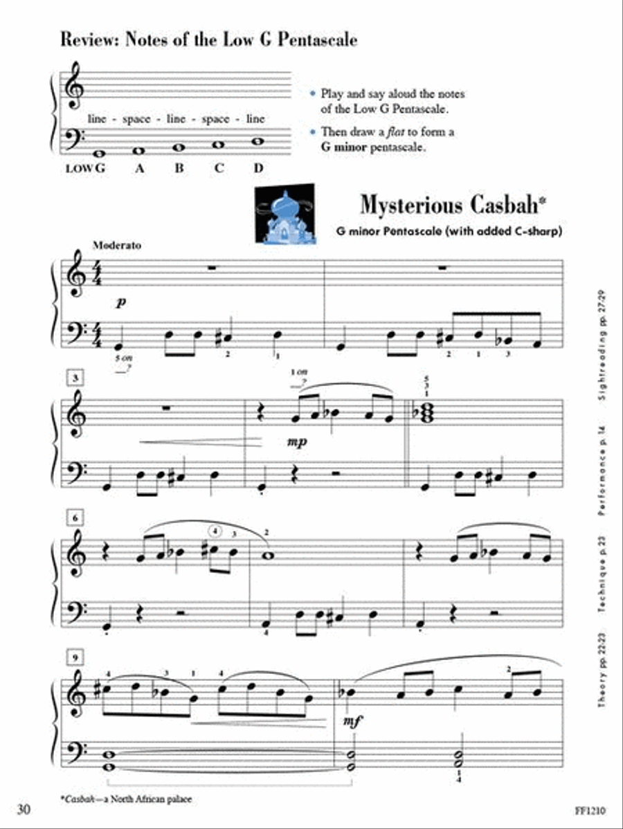 Accelerated Piano Adventures for the Older Beginner Piano Method scores gallery preview page 4