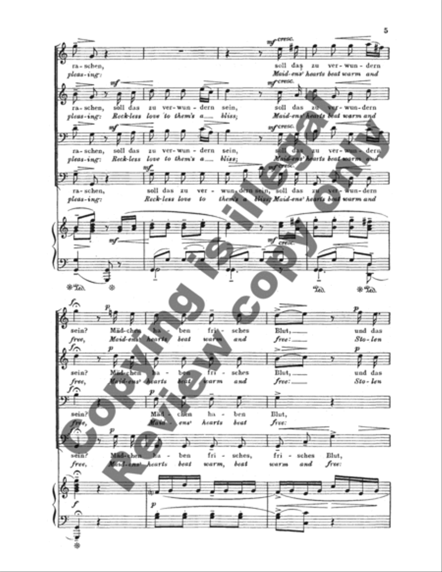 Warning (Warnung), K 433 TTBB scores gallery preview page 7