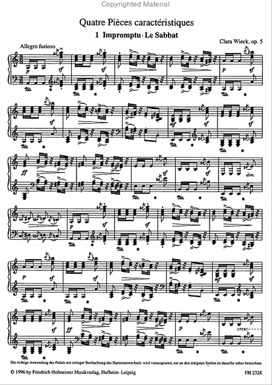 Quatre Pièces caractéristiques op. 5 Piano Solo scores gallery preview page 2