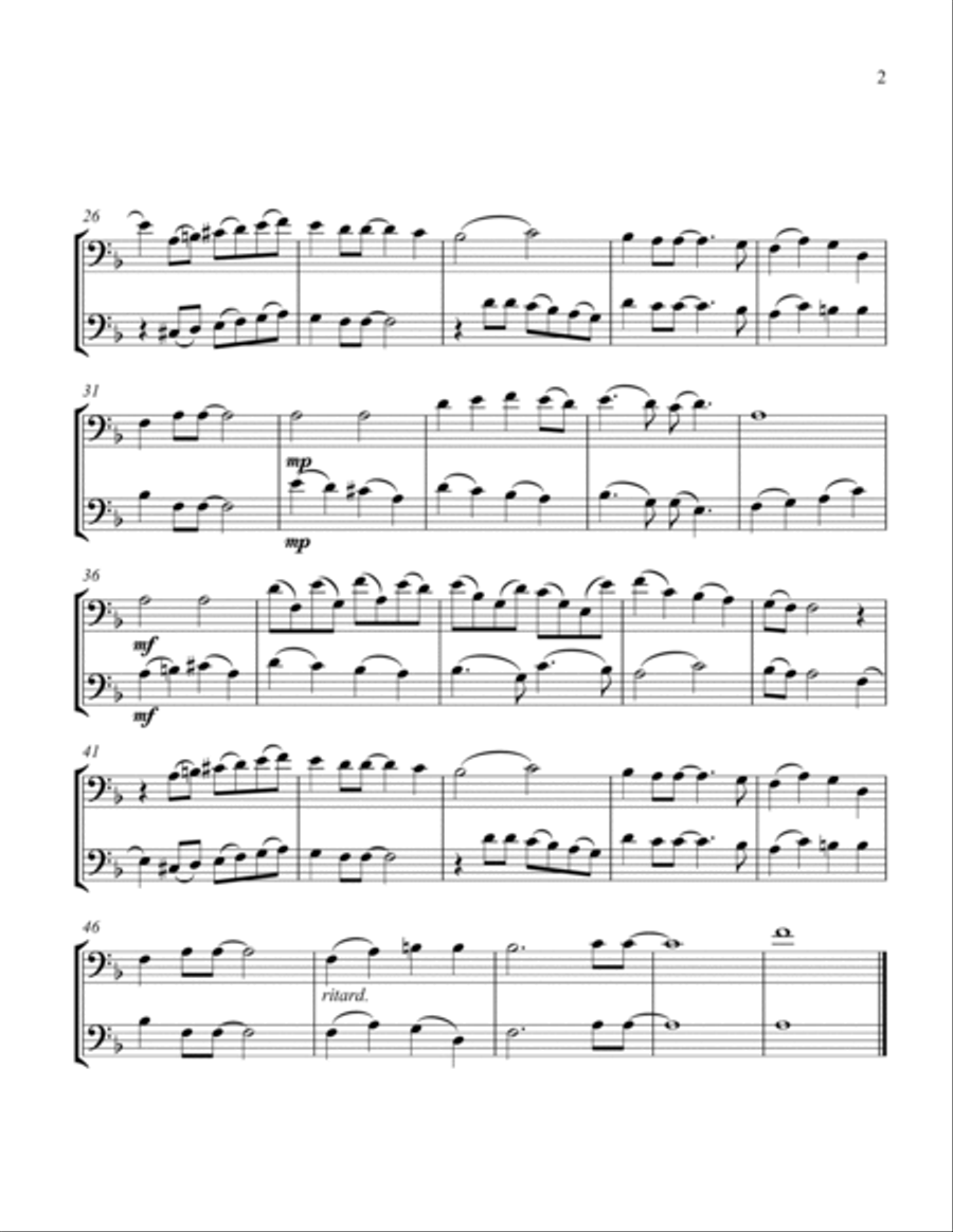 Yesterday Trombone Duet scores gallery preview page 3