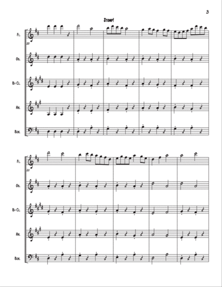 Two Folk Dances Two Folk Dances Woodwind Quintet scores gallery preview page 4