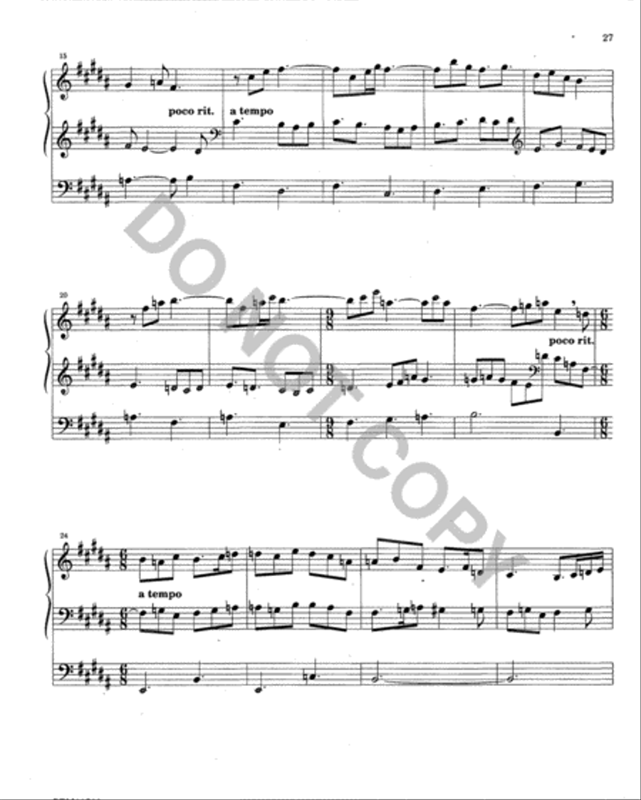 Twelve Organ Trios Organ scores gallery preview page 27