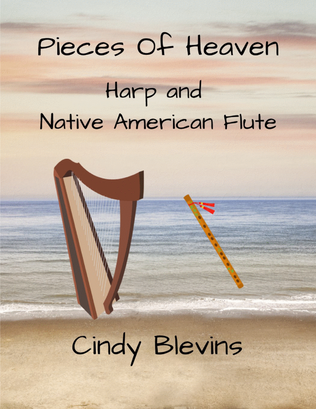 Book cover for Pieces of Heaven, for Harp and Native American Flute