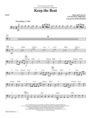 Book cover for Keep The Beat (from Vivo) (arr. Mark Brymer) - Bass