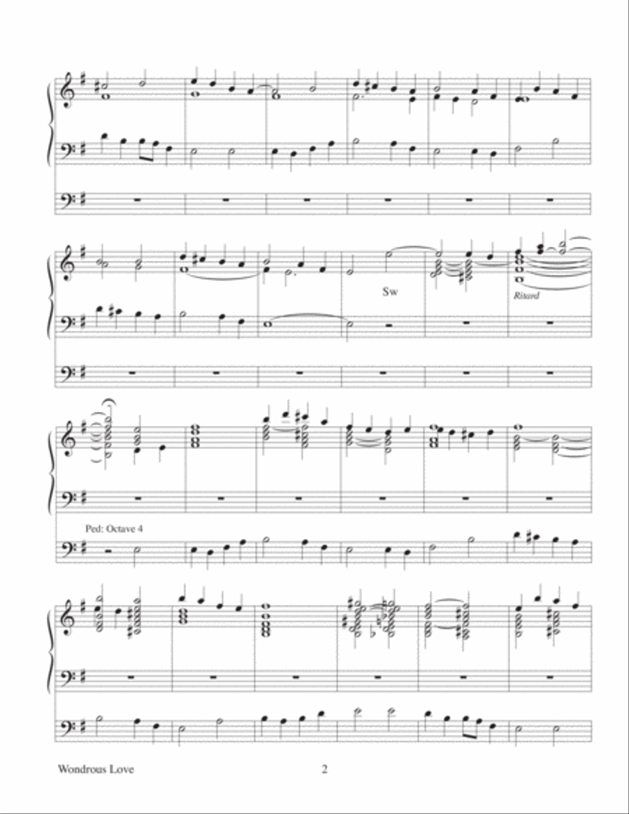 What Wondrous Love Is This Organ Solo scores gallery preview page 3