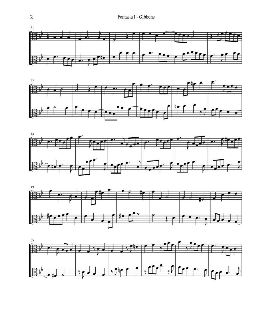 SIX FANTASIAS for TWO VIOLAS - Orlando Gibbons (arr. K. L. Knott) String Orchestra scores gallery preview page 3