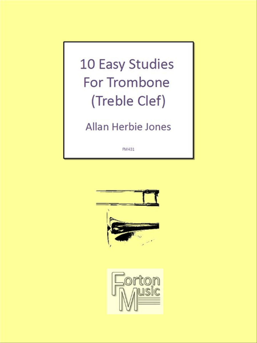 10 Easy Studies for Trombone Bass Clef