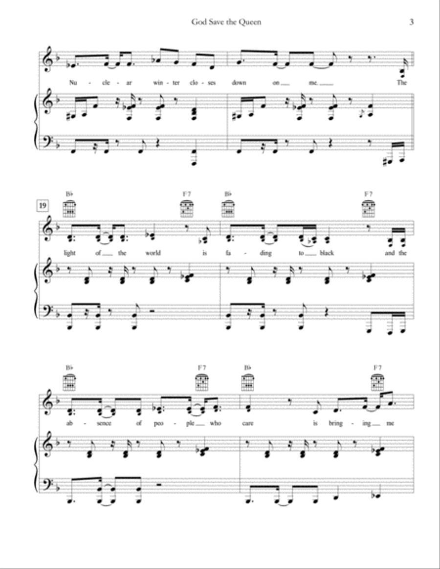 God Save The Queen Voice scores gallery preview page 3