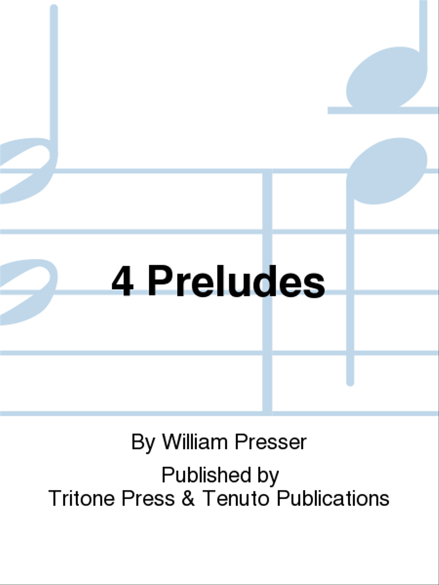 4 Preludes 4 Preludes Chamber Music scores gallery preview page 1