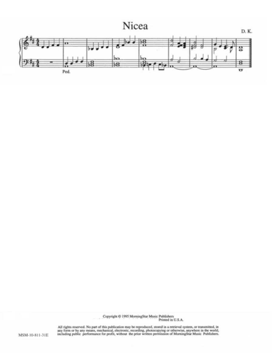 Nicaea Organ scores gallery preview page 1