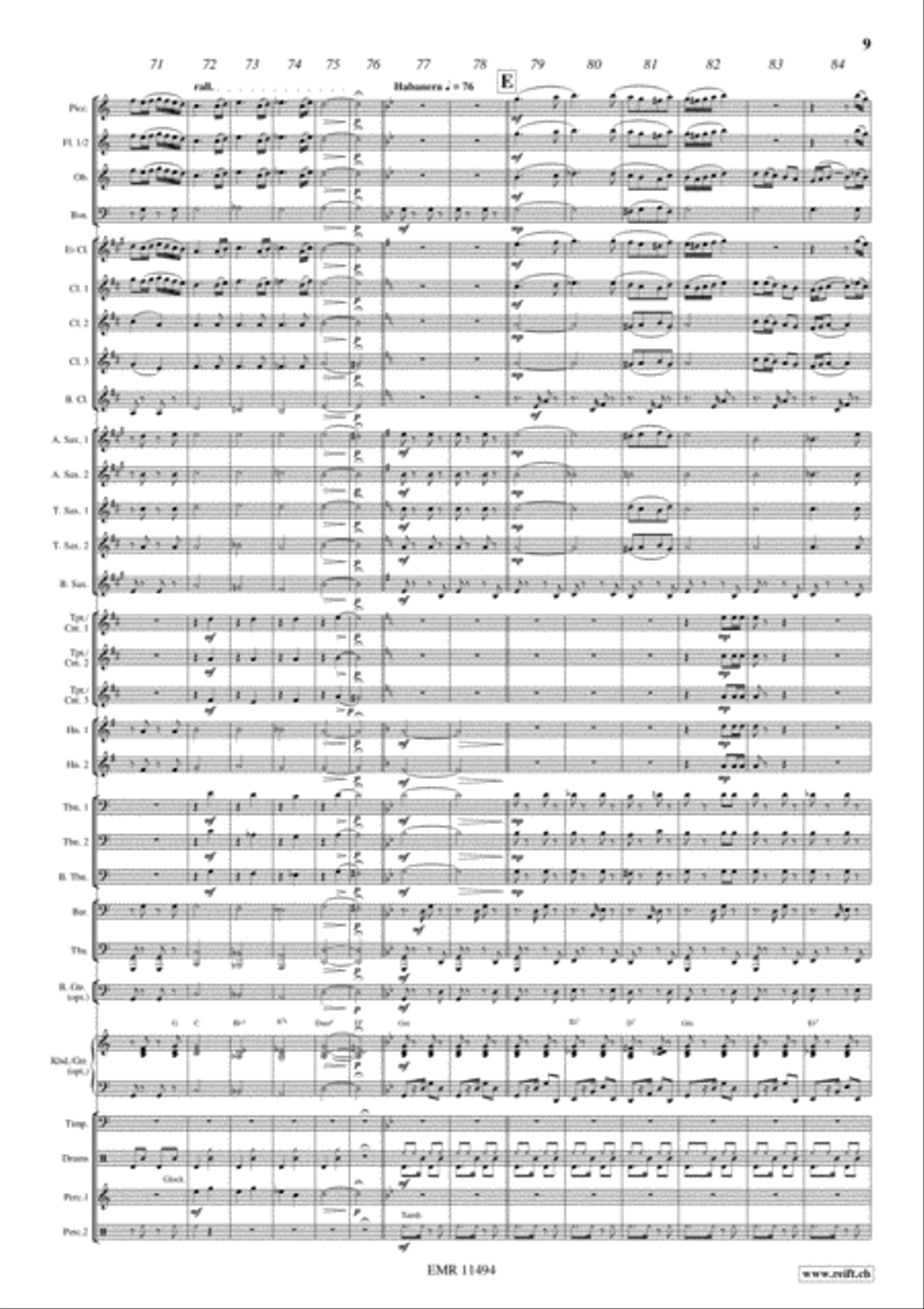 Flight To Sevilla Concert Band scores gallery preview page 10