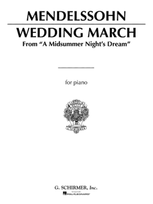 Book cover for Wedding March (Mendelssohn) - Piano Solo
