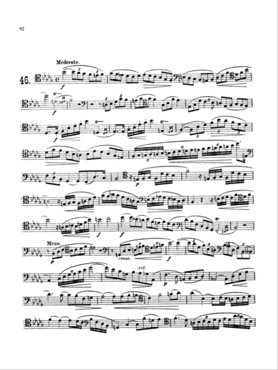 Milde: Fifty Concert Studies, Op. 26 Bassoon Solo scores gallery preview page 1