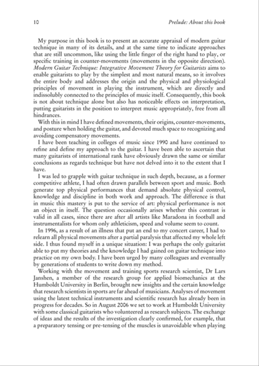 Modern Guitar Technique. Integrative Movement Theory for Guitarists School and Community scores gallery preview page 9
