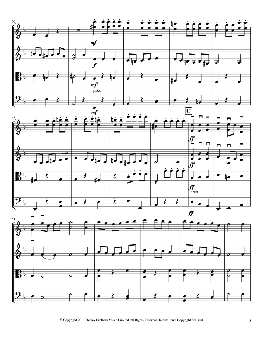 Capriol Suite Capriol Suite String Quartet scores gallery preview page 5
