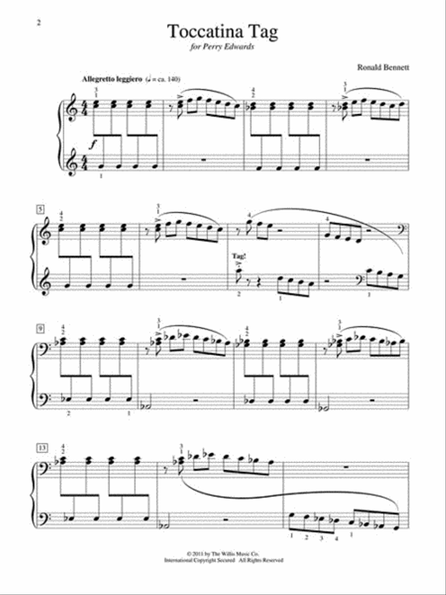 Toccatina Tag Toccatina Tag Piano scores gallery preview page 2
