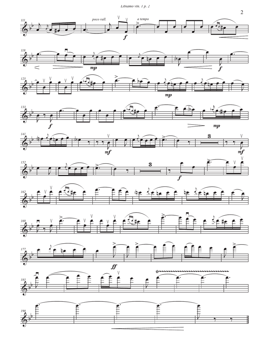 Libiamo (Drinking Song from La Traviata) Brindisi String Quartet scores gallery preview page 2