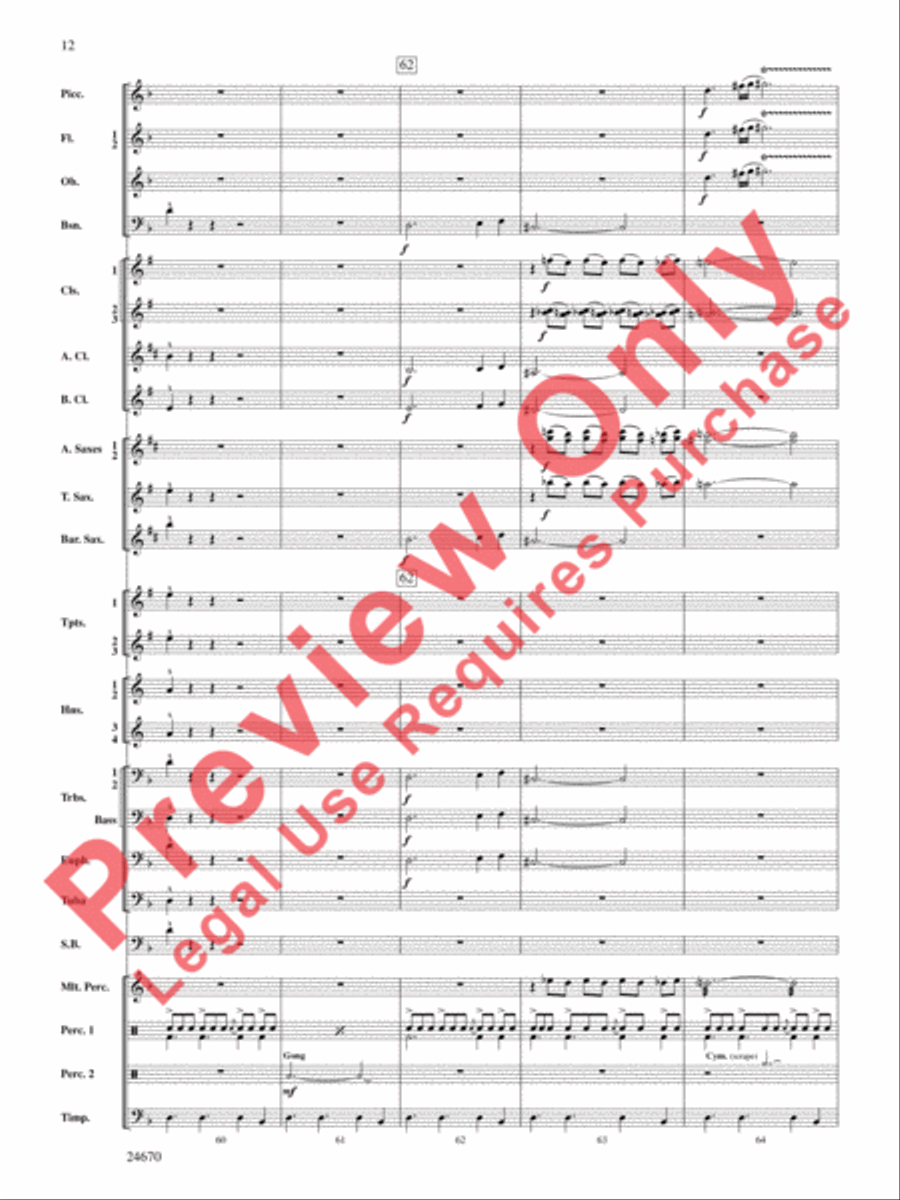Tsunami Concert Band scores gallery preview page 13
