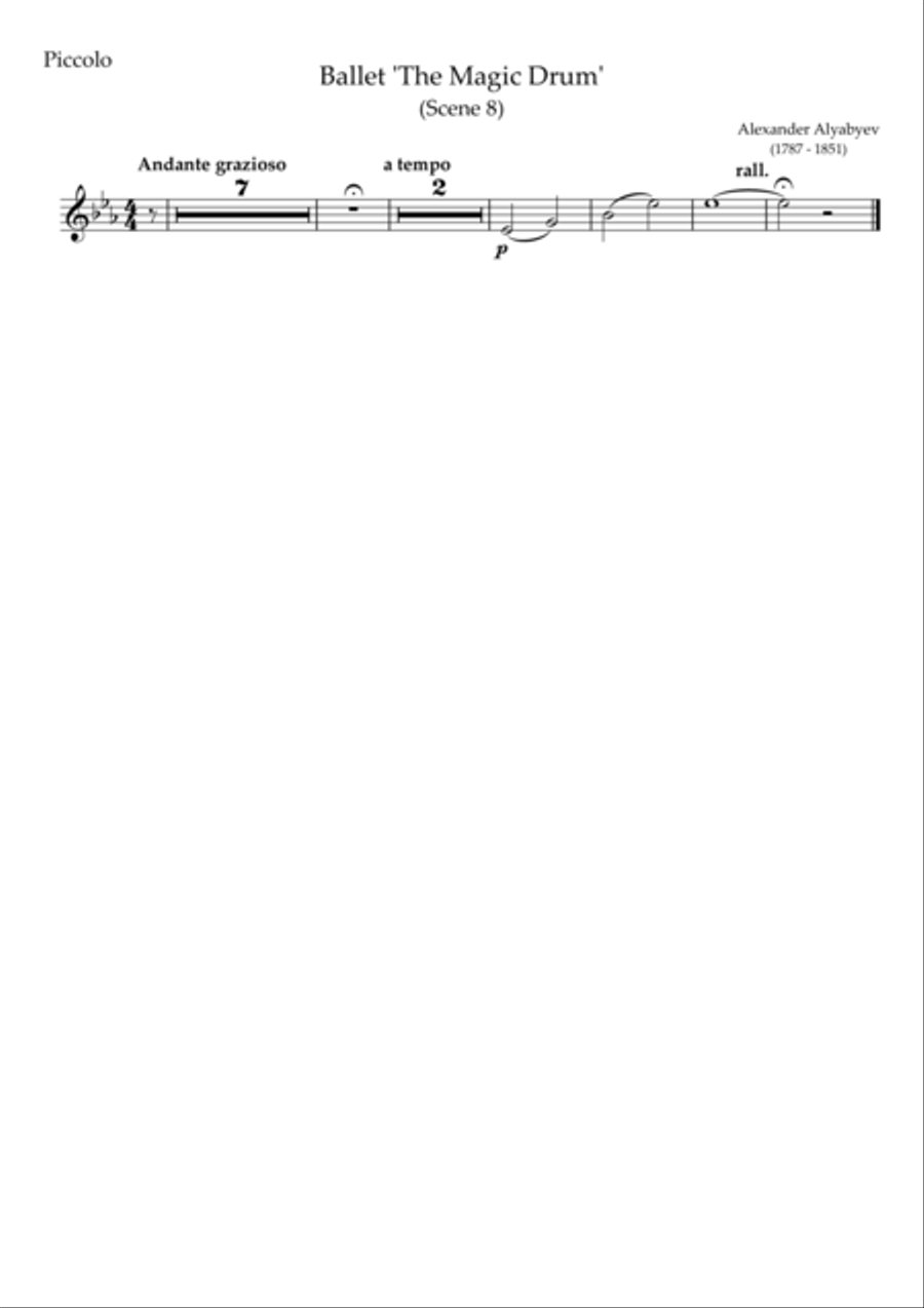 Ballet 'The Magic Drum' - Scene 8 Full Orchestra scores gallery preview page 5