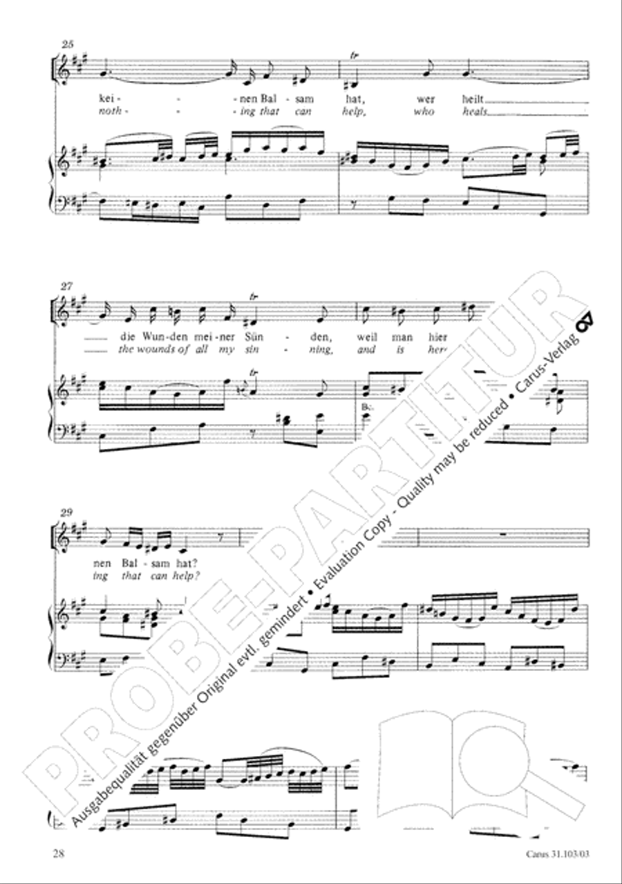 You shall be weeping and crying (Ihr werdet weinen und heulen) 4-Part scores gallery preview page 29