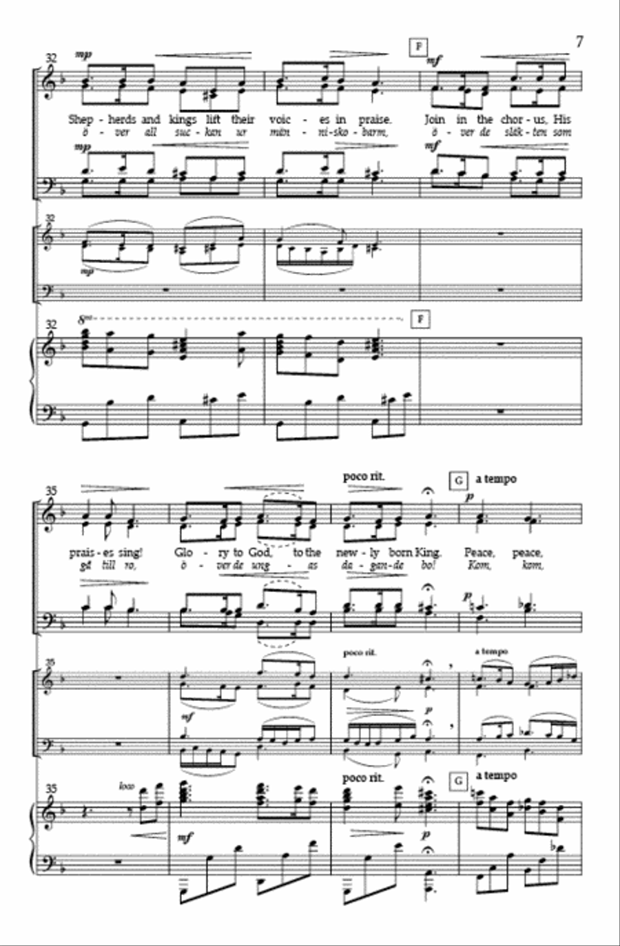 Wonderful Peace (Vocal Score) 4-Part scores gallery preview page 6