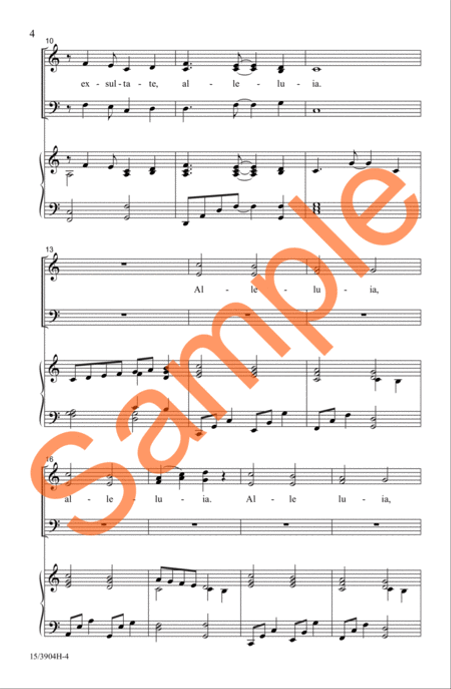 Psallite, Exsultate 3-Part scores gallery preview page 4