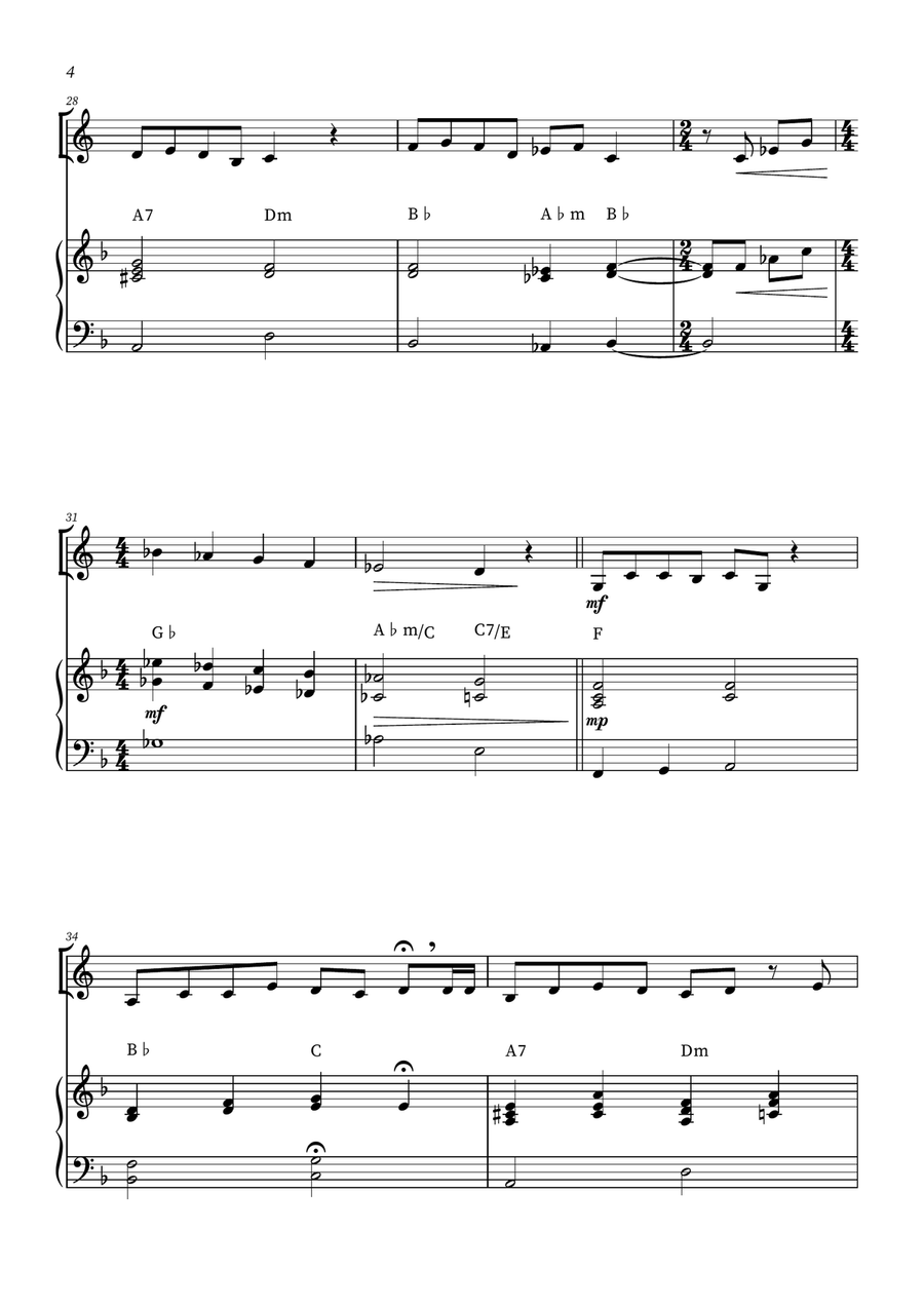 When She Loved Me Horn scores gallery preview page 4