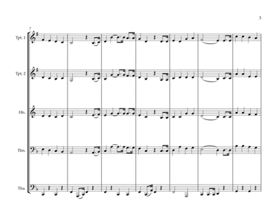 Indonesian National Anthem ("Indonesia Raya") for Brass Quintet image number null