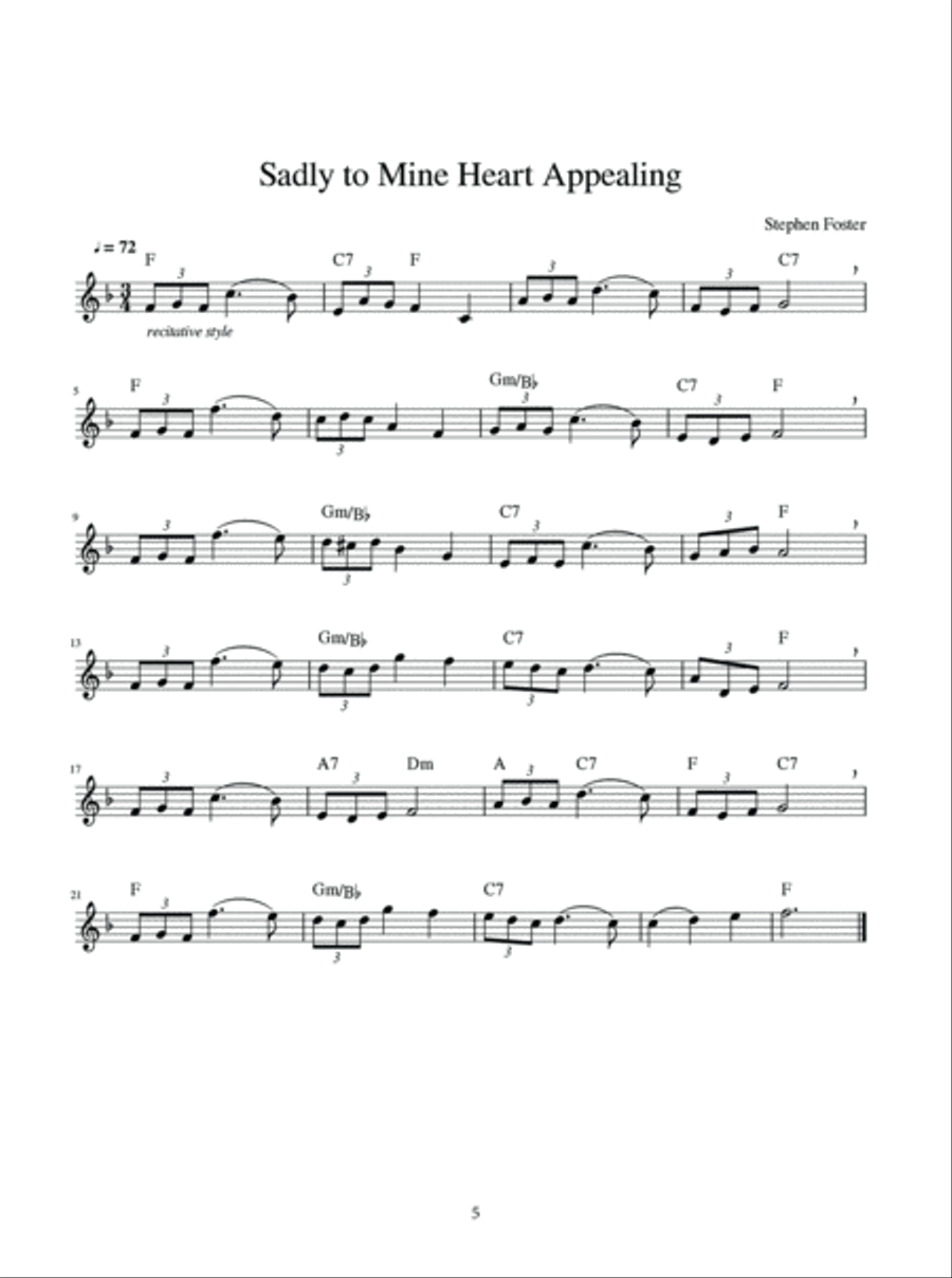 Favorite Recorder Tunes - Beautiful American Airs and Ballads Recorder scores gallery preview page 6