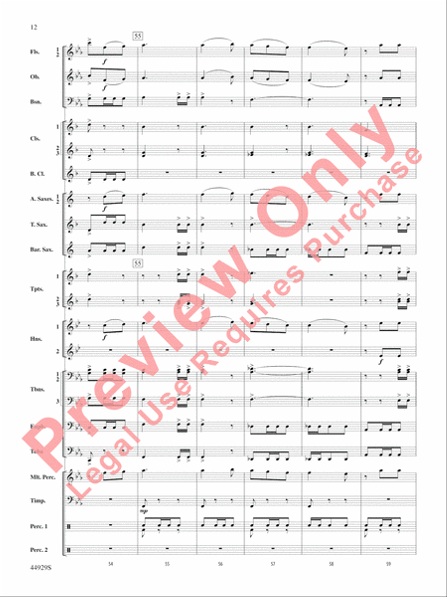 Pan: Highlights from the Warner Bros. Pictures Motion Picture Soundtrack Concert Band scores gallery preview page 13