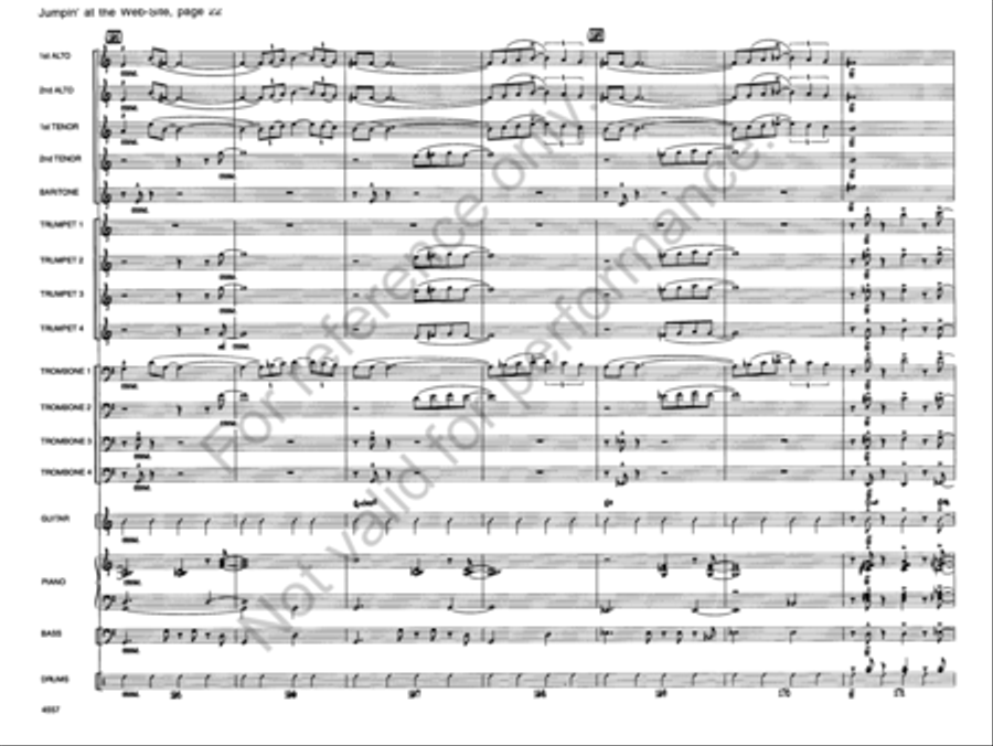 Jumpin' At the Website Jazz Ensemble scores gallery preview page 22
