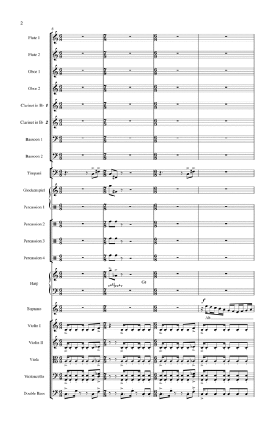 The Romance of Love Full Orchestra scores gallery preview page 2