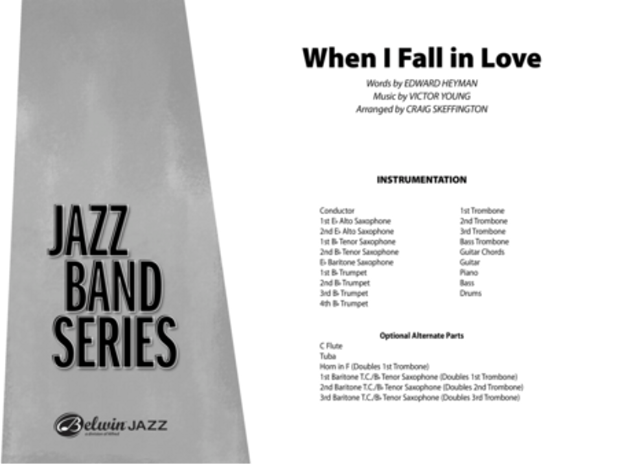 When I Fall in Love Jazz Ensemble scores gallery preview page 14