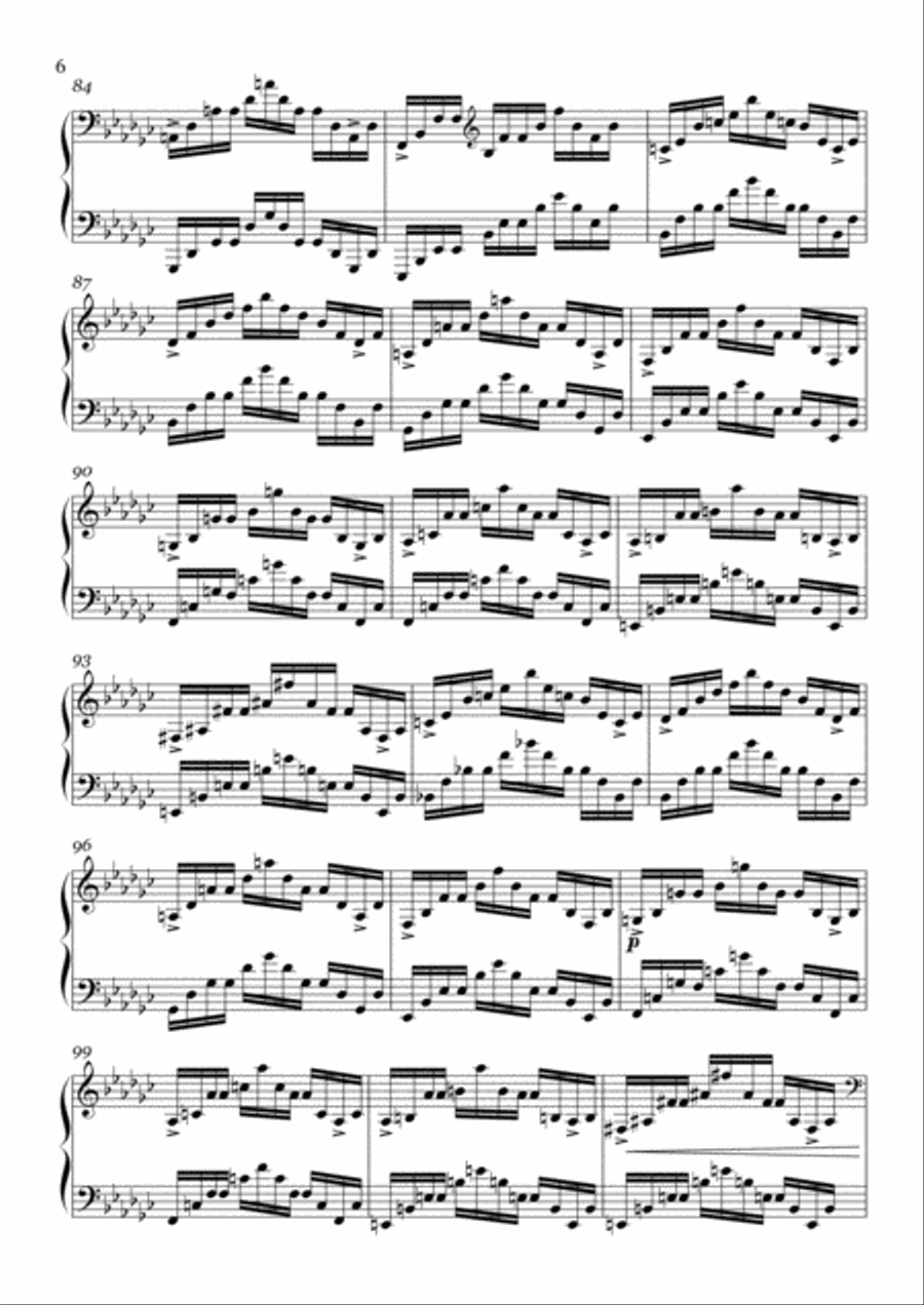 Variations on a Love Theme Piano Solo scores gallery preview page 6