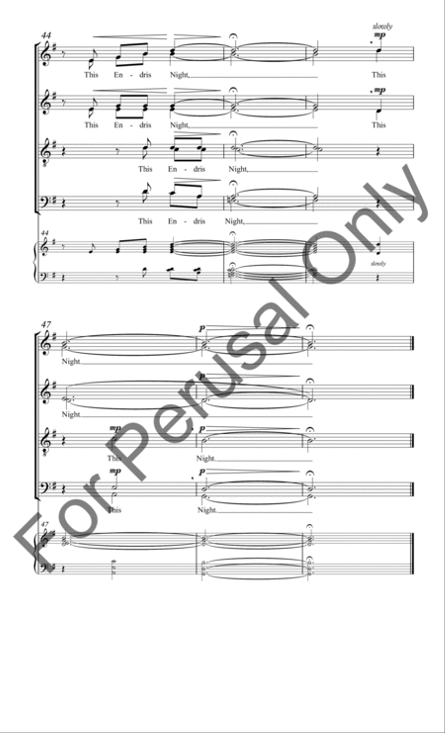 This Endris Night Divisi scores gallery preview page 7