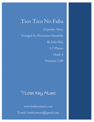 Book cover for Tico Tico No Fuba-Percussion Ensemble