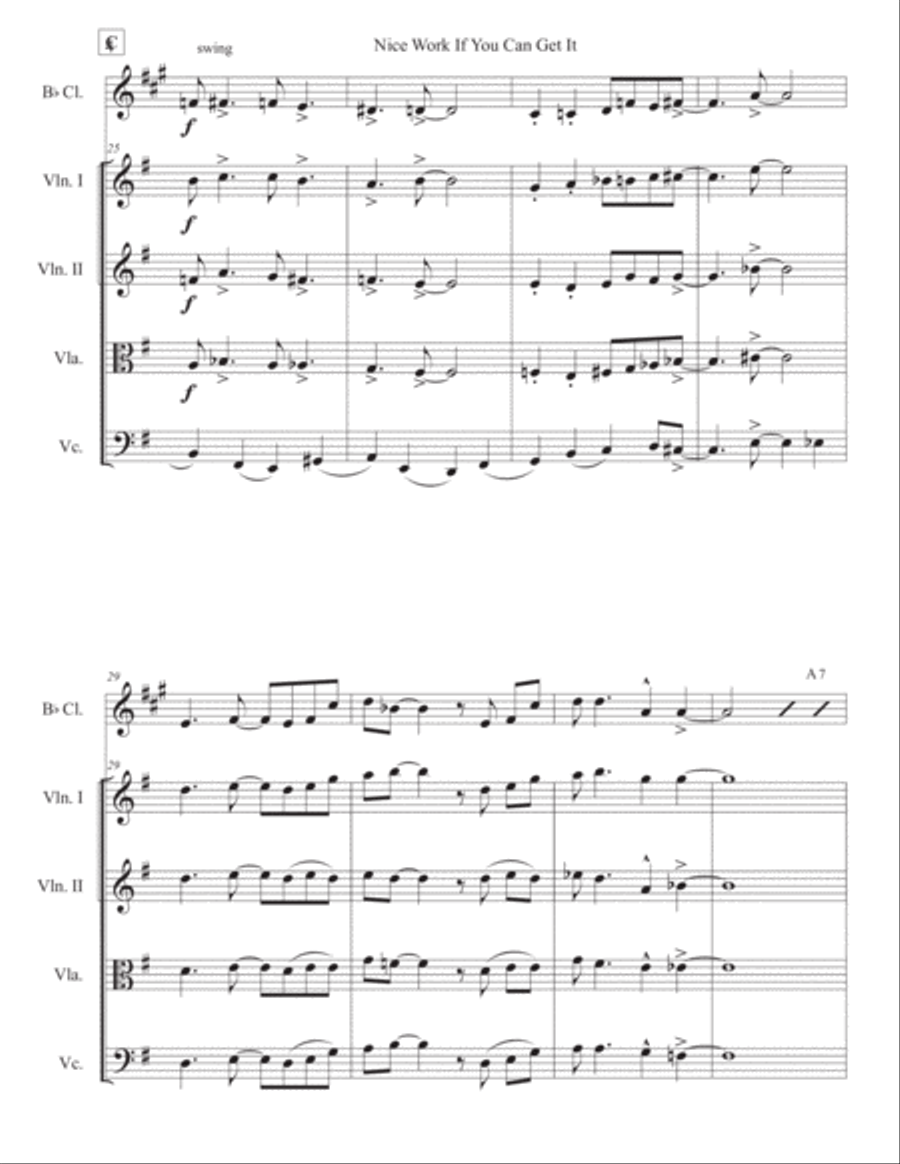 Nice Work If You Can Get It Nice Work If You Can Get It Chamber Orchestra scores gallery preview page 4