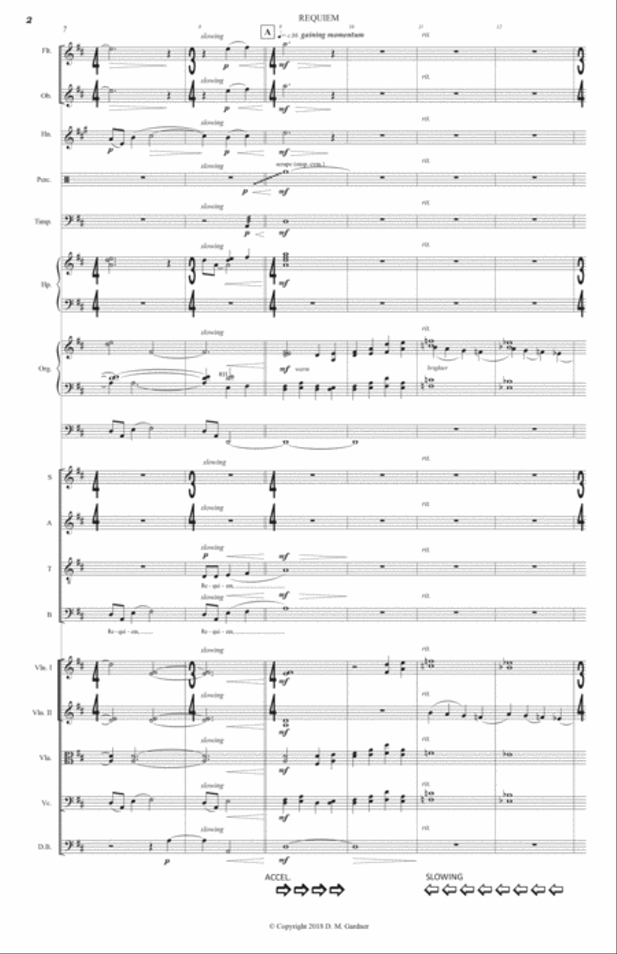 Requiem - The Promise of Eternity (FULL SCORE) 4-Part scores gallery preview page 6
