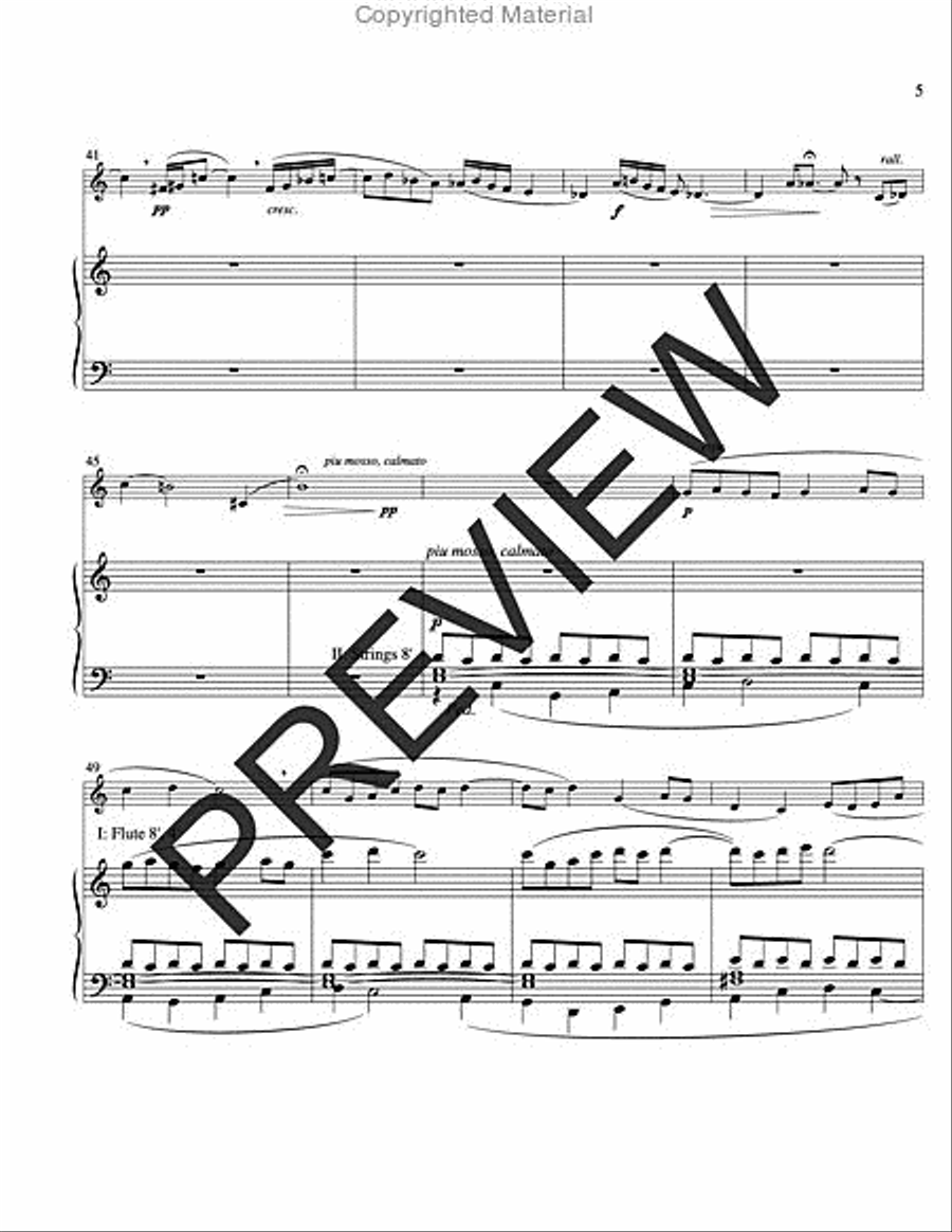 Fantasy on VENI CREATOR SPIRITUS Alto Saxophone scores gallery preview page 5