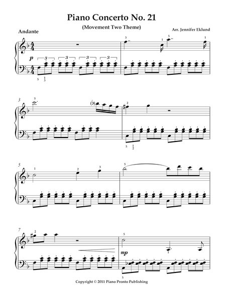 Mozart, Exploring his Life & Music:  Concerto No. 21 "Elvira Madigan" Theme (Mvmt 2) image number null