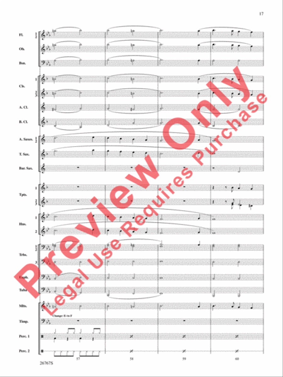 Variations on Ding Dong the Witch Is Dead (from The Wizard of Oz) Concert Band scores gallery preview page 18